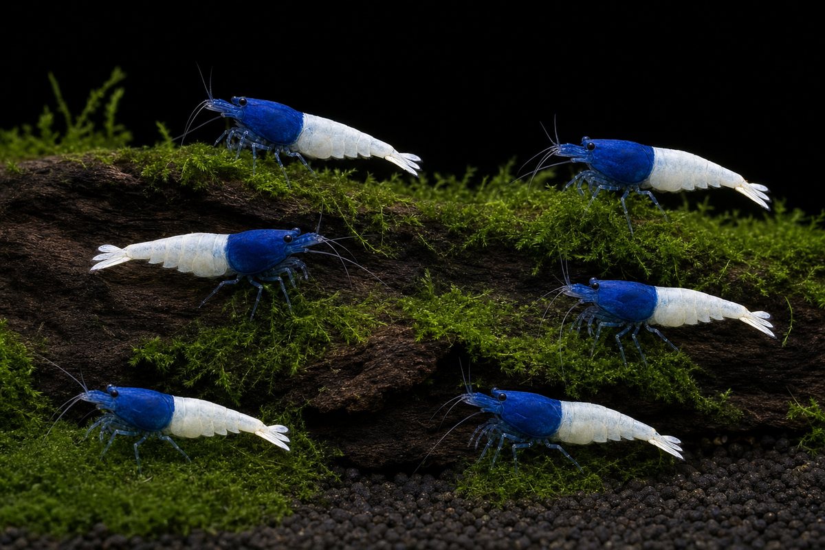 Blue Bolt Six — illustration showing the 6 shrimp in this bundle