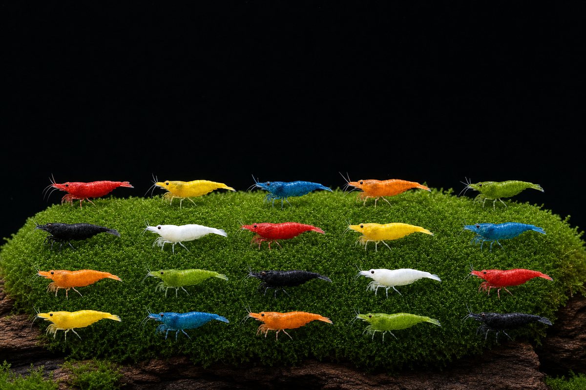 Skittles Party 20 — illustration showing the 20 shrimp in this bundle